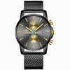 Watch Quartz Watches Mens Leather Waterproof