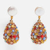 Trendy Glass Crystal ZA Earrings for Wedding Women