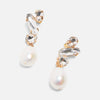 Trendy Glass Crystal ZA Earrings for Wedding Women