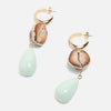 Trendy Glass Crystal ZA Earrings for Wedding Women