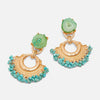 Trendy Glass Crystal ZA Earrings for Wedding Women