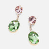 Trendy Glass Crystal ZA Earrings for Wedding Women