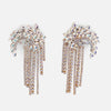 Trendy Glass Crystal ZA Earrings for Wedding Women