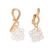 Korean Drop Dangle Earrings for Women Freshwater Irregular Pearl