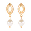 Korean Drop Dangle Earrings for Women Freshwater Irregular Pearl