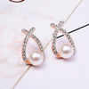 Korean Drop Dangle Earrings for Women Freshwater Irregular Pearl