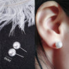 Korean Drop Dangle Earrings for Women Freshwater Irregular Pearl