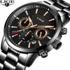 LIGE Watches Men Luxury Quartz Watch Male Fashion Waterproof