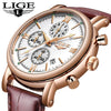 Fashion Men's Luxury Gold Clock Men Watch