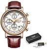 Fashion Men's Luxury Gold Clock Men Watch