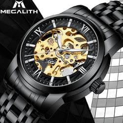 Men Skeleton Mechanical Watches Waterproof