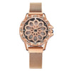 Women Watches Luxury Ladies Flower Dial Quartz