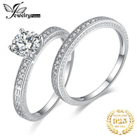 Anniversary Wedding Band Engagement Ring Bridal Sets 925