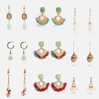 Trendy Boho Dangle Drop Earrings For Women Colorful Natural