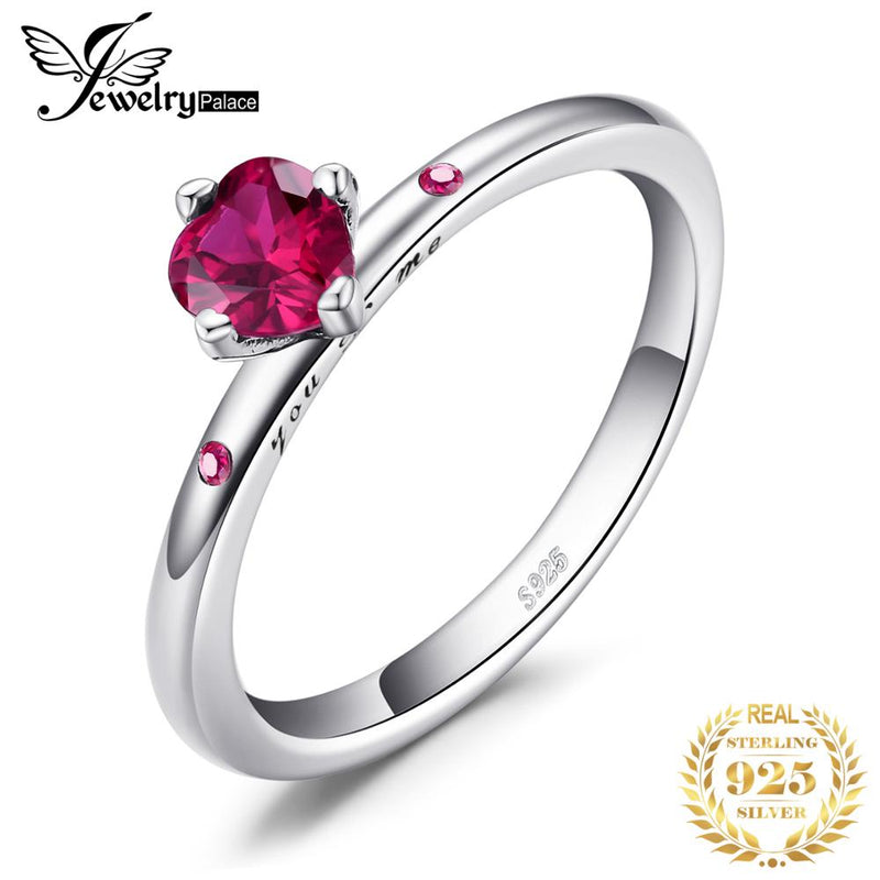 925 Sterling Silver Sincere Love Scarlet Created