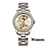 Fashion Women Mechanical Watch Skeleton Design