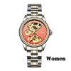 Fashion Women Mechanical Watch Skeleton Design