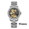 Fashion Women Mechanical Watch Skeleton Design