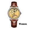 Fashion Women Mechanical Watch Skeleton Design