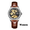 Fashion Women Mechanical Watch Skeleton Design