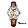 Fashion Women Mechanical Watch Skeleton Design