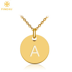 Pendant Necklace  Letter Alfabet Necklace 316L