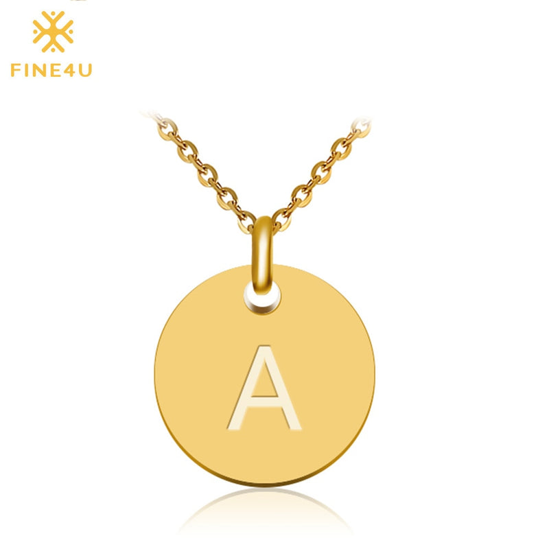 Pendant Necklace  Letter Alfabet Necklace 316L