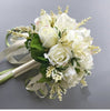 Women Wedding Artificial Flower Bouquet Off White