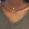 Heart Necklace for Women Short Chain Heart Star Fashion