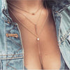 Heart Necklace for Women Short Chain Heart Star Fashion