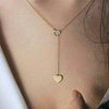 Heart Necklace for Women Short Chain Heart Star Fashion