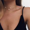 Heart Necklace for Women Short Chain Heart Star Fashion