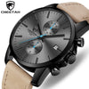 Watch Quartz Watches Mens Leather Waterproof