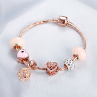 Bracelet Cherry Blossom Tassel Ball Crystal Bead