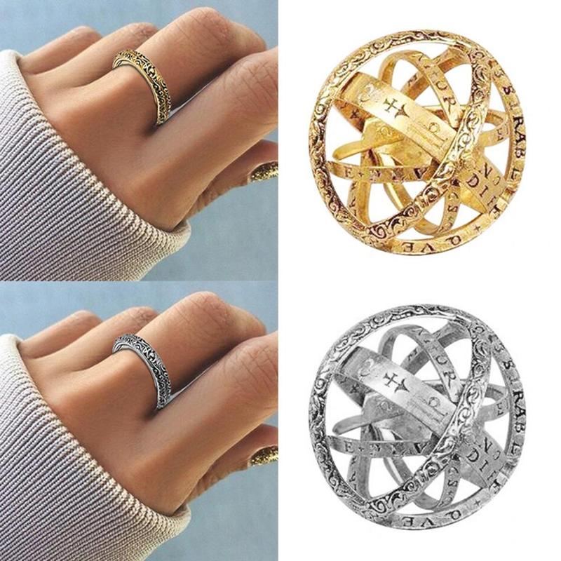 Astronomical Sphere Ball Ring Cosmic Finger Ring