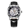 Fashion Mechanical Watch Leather Stainless Steel