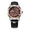 Fashion Mechanical Watch Leather Stainless Steel