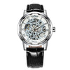 Fashion Mechanical Watch Leather Stainless Steel