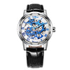 Fashion Mechanical Watch Leather Stainless Steel