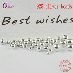 925 sterling silver round beads spacer beads jewelry Findings