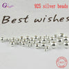 925 sterling silver round beads spacer beads jewelry Findings